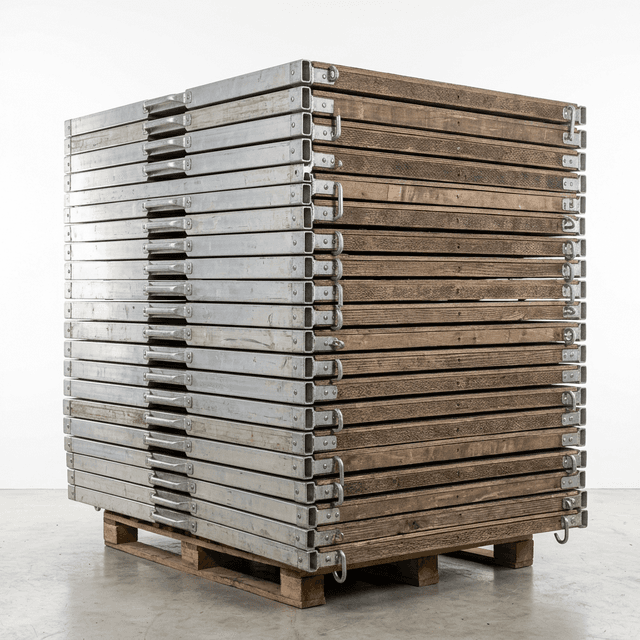 Export packing view of scaffold platform and related components